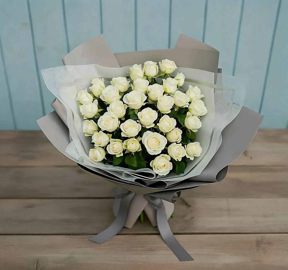 Букет Белоснежная нежность в Кетово