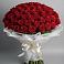 Букет 101 Красная роза Блэк Мэджик в Кетово