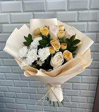 Букет цветов из:  Розы и Хризантемы в Кетово