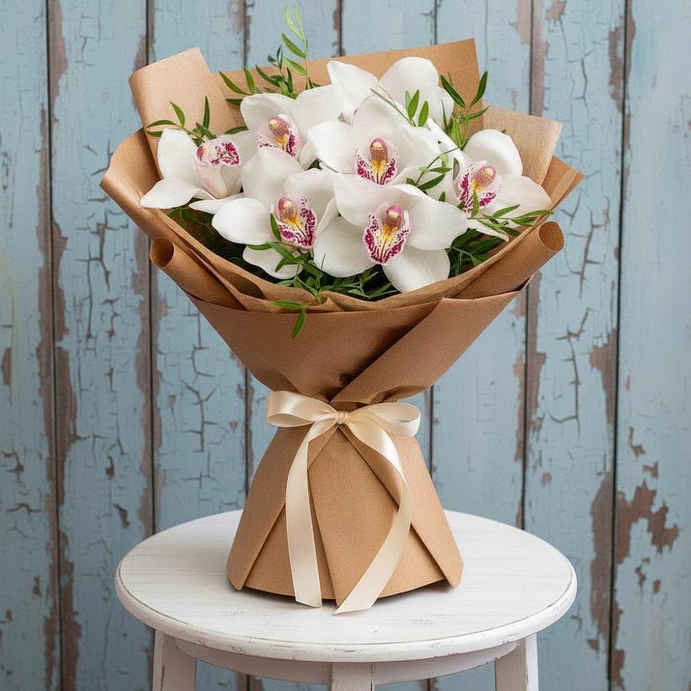 Букет цветов из: Орхидеи и Розы в Кетово