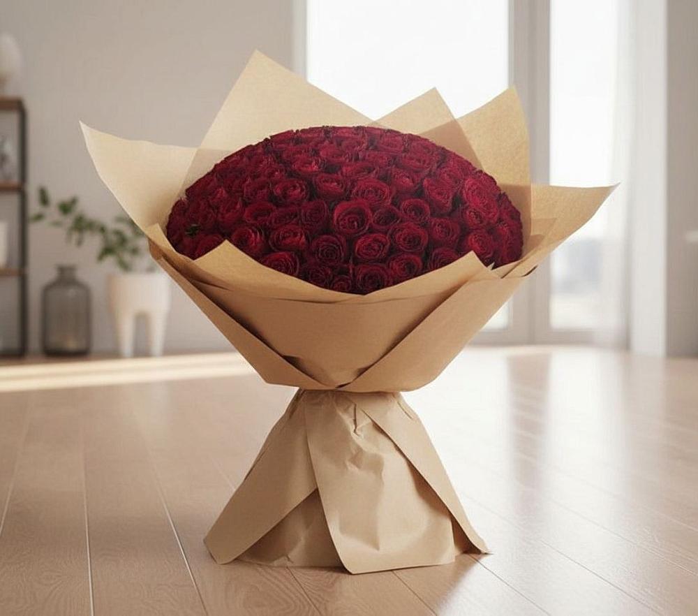 Букет 101 Красная роза в Кетово