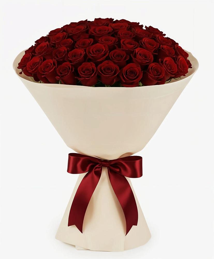 Букет 101 Бордовая роза Блэк Бакарра в Кетово